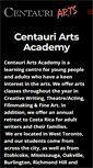 Mobile Screenshot of centauriartsacademy.com